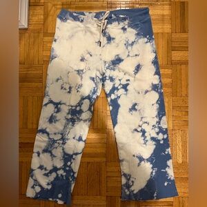 The Great. Tie Dye Cropped Wide Leg